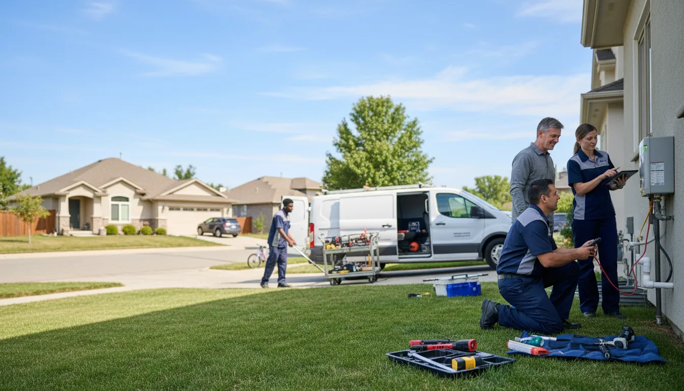 Tankless water heater service in Thurston, NE